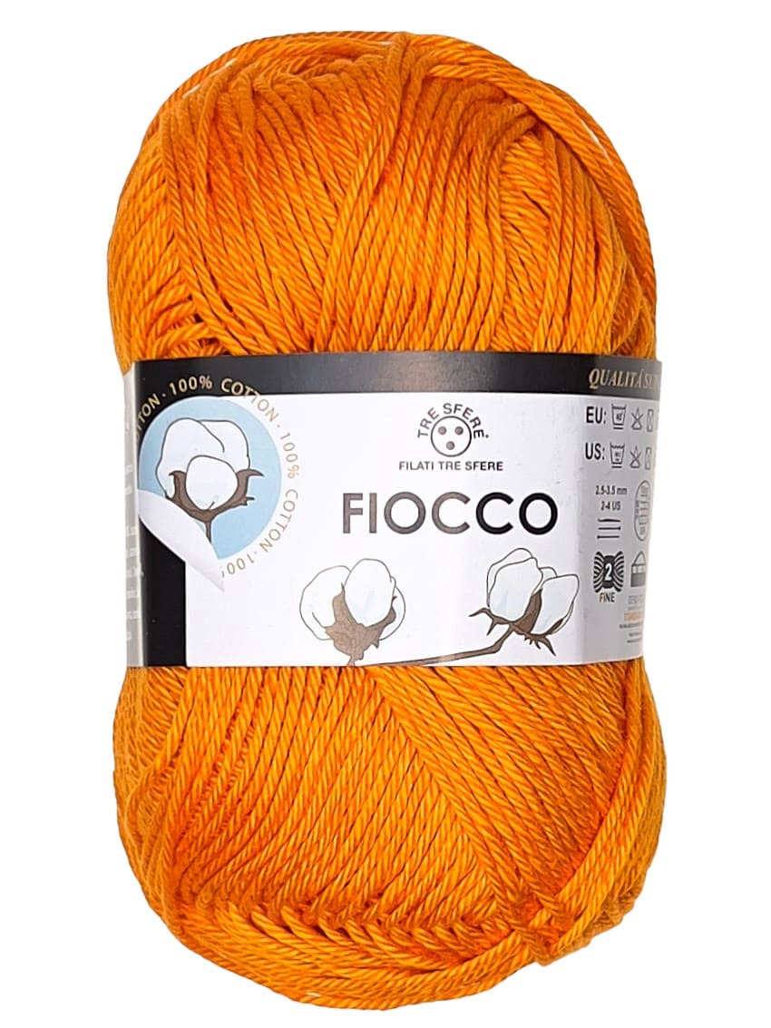 Fiocco Baumwollgarn Orange 7265